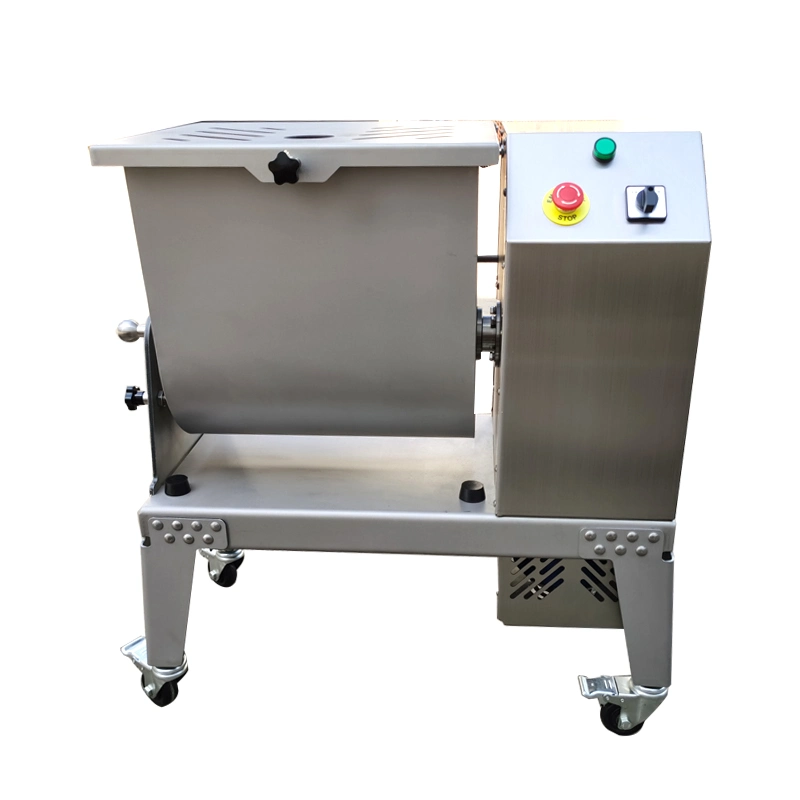 50kg Electric Stainless Steel Meat Processing Cutting Mixing Machine Sausage Stuffing Stuffer Chicken Beef Pork Blender Grinder Mincer Mixer Manufacturer