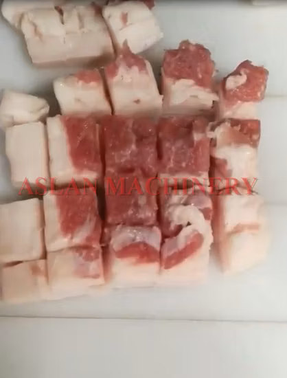 Машина для нарезки кубиками свежего куриного мяса, машина для резки мяса окорока ягненка